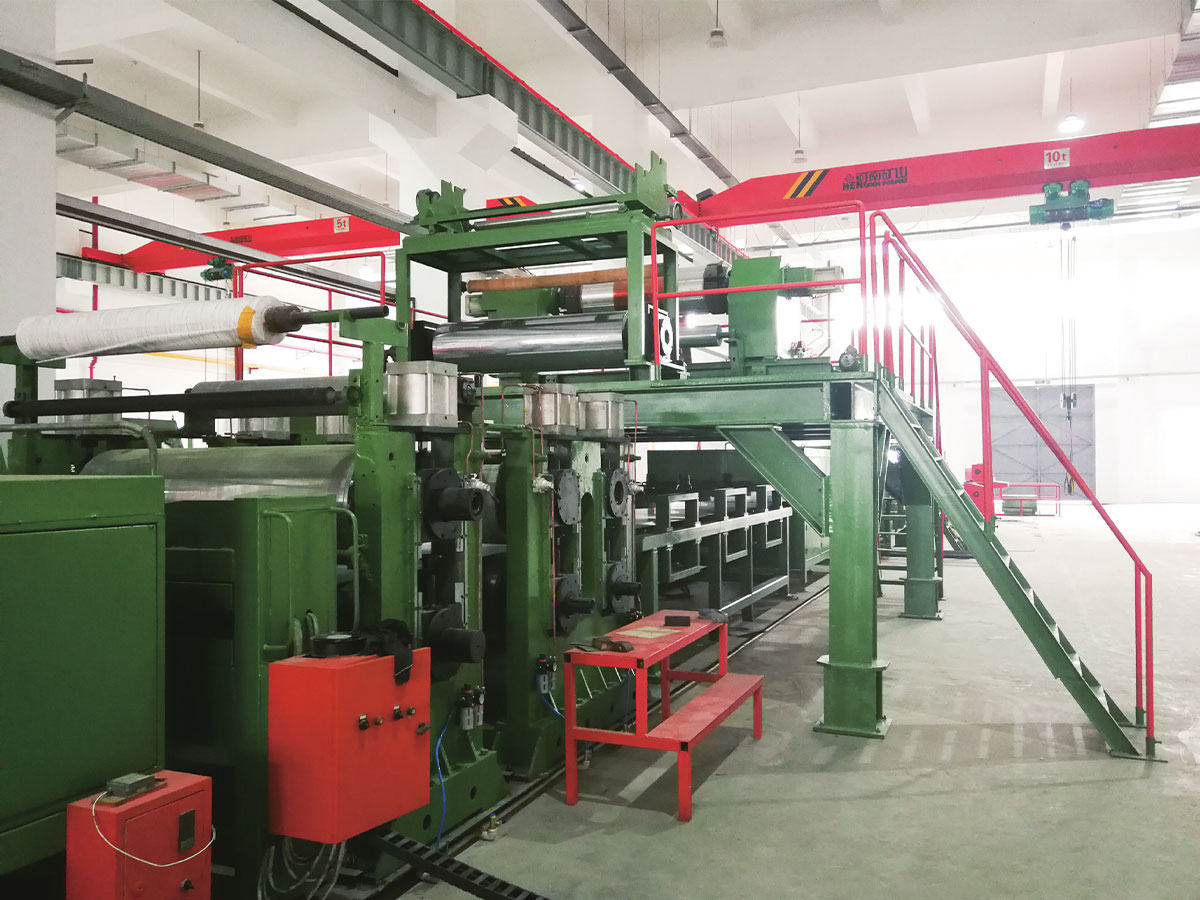 Dobbelt metal kompositpanel produktionslinje