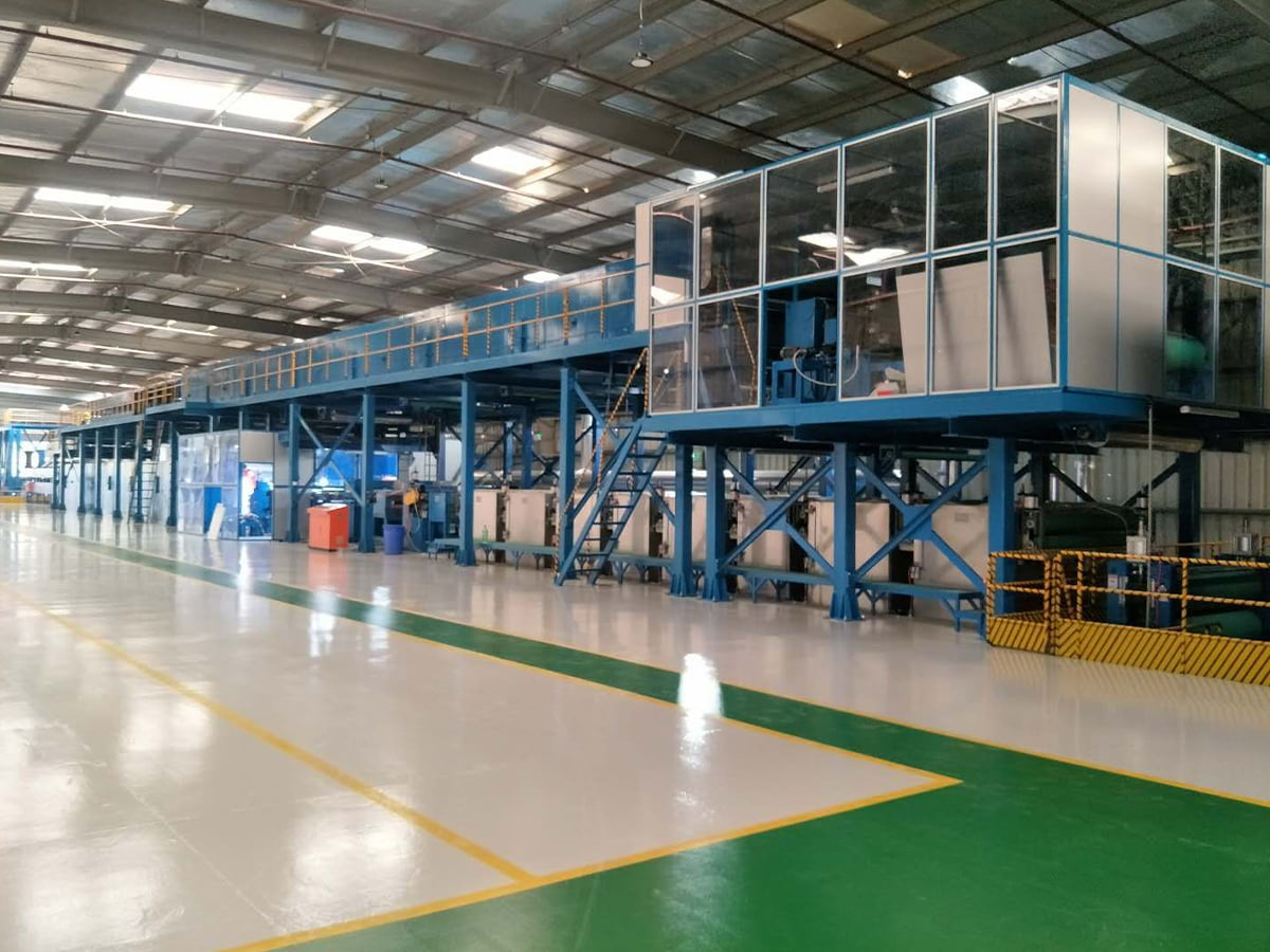 Aluminium/stål Coil Coating og Printing Line
